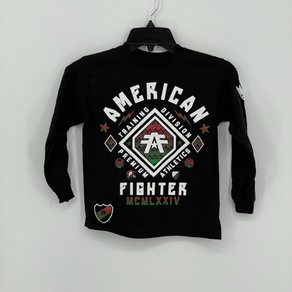 AMERICAN FIGHTER Aztec Black Long Sleeve T-Shirt (18)